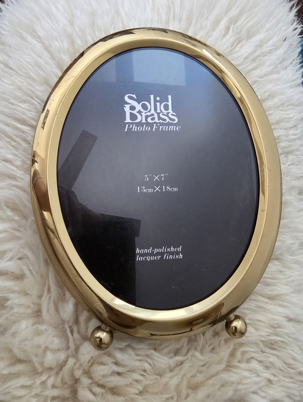 Vintage solid brass photo frame 5 X 7